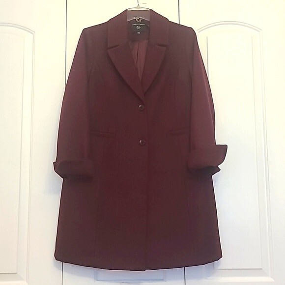 Dorothy Perkins Classic Two Button Single Breasted Rolled Cuff 3/4 Coat Size 10 - Picture 1 of 12